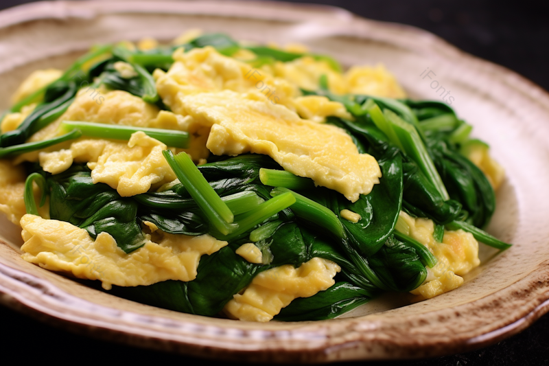 绿色新鲜健康的青菜炒鸡蛋美食,高清,摄影图,摄影图片,图片大全,摄影图免费下载